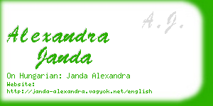 alexandra janda business card